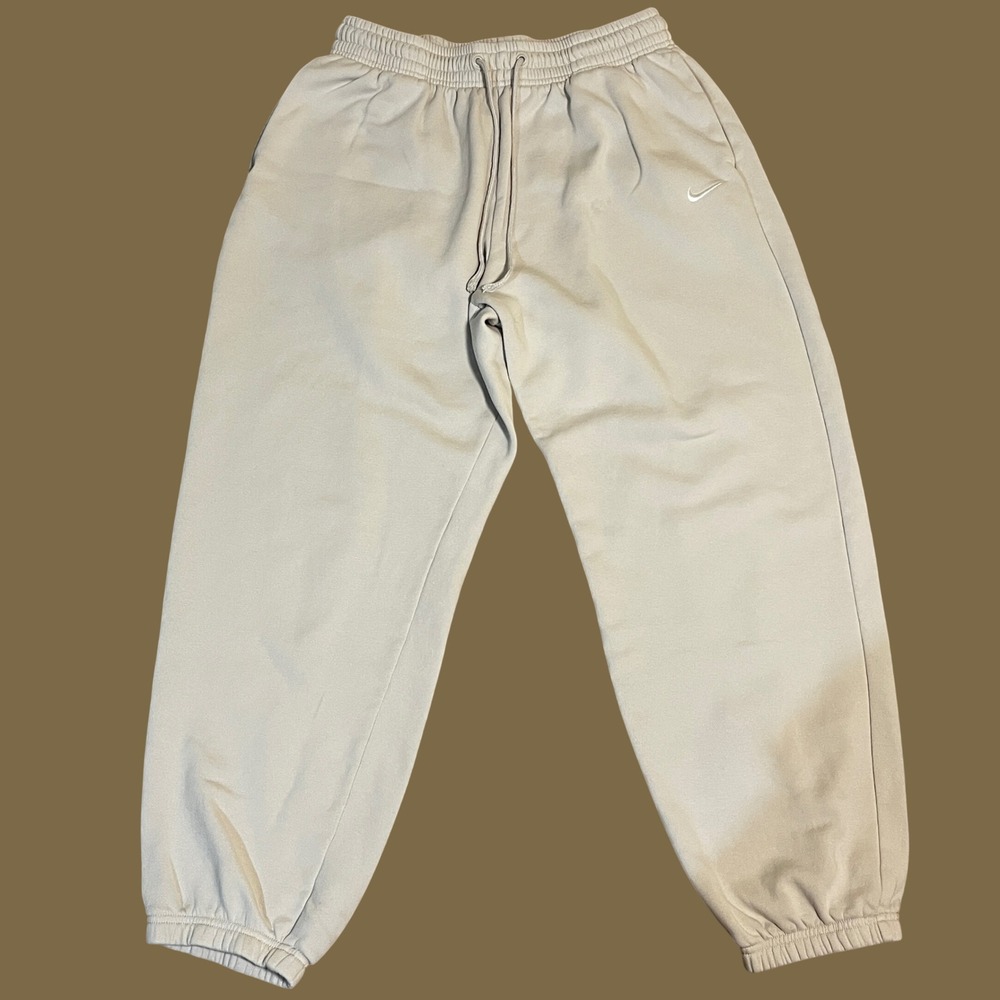 Nike Mens Phoenix Fleece Joggers L Light Orewood Brown FZ5996-104 Sporty Neutral